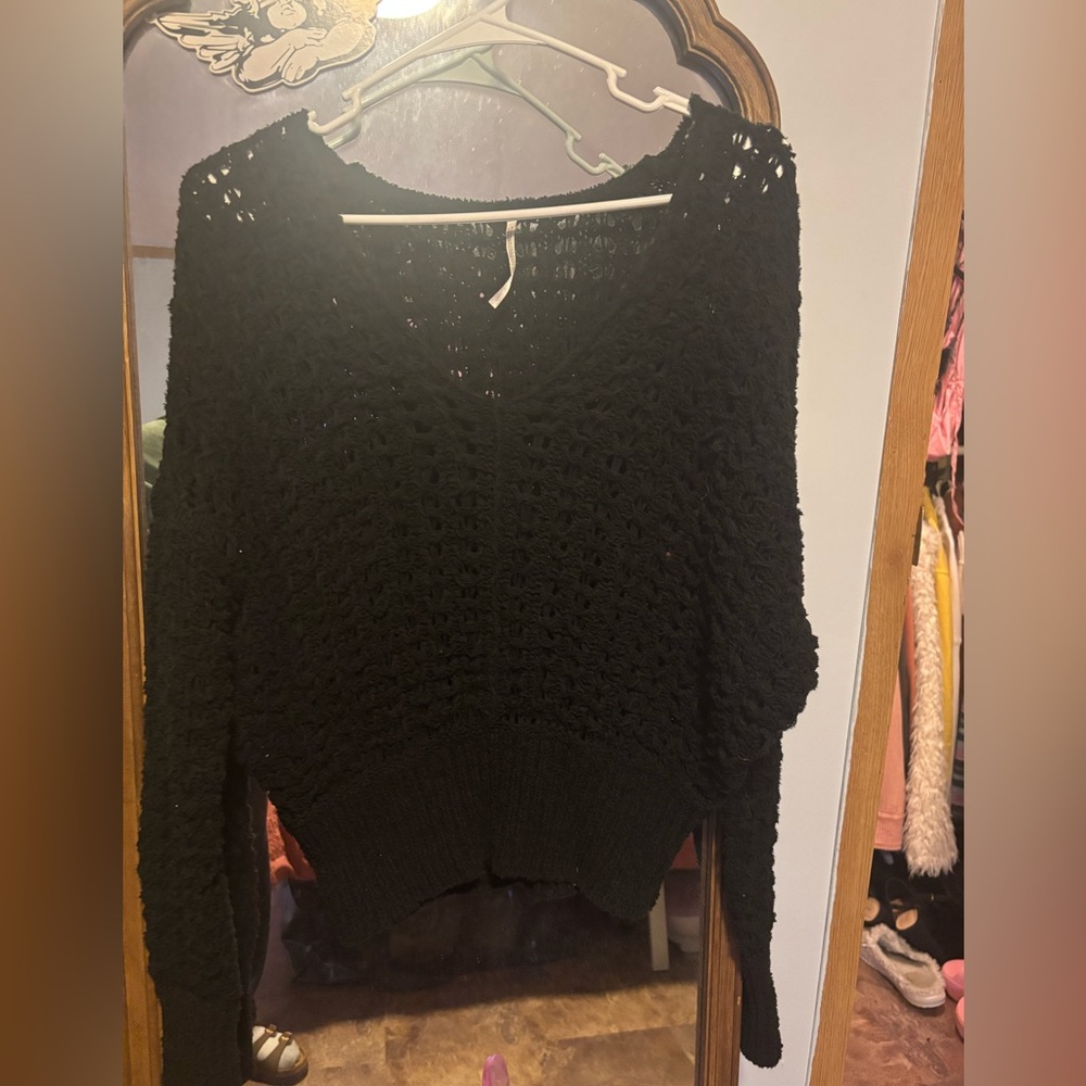 Fp open knit  oversized sweater